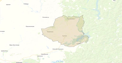 Карта и схема общедоступных охотничьих угодий Солотонского района