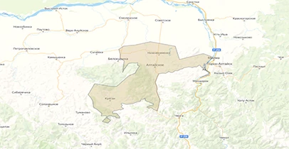 Карта и схема общедоступных охотничьих угодий Алтайского района