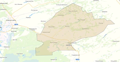 Карта и схема общедоступных охотничьих угодий Косихинского района
