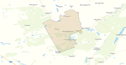 Карта и схема общедоступных охотничьих угодий Михайловского района
